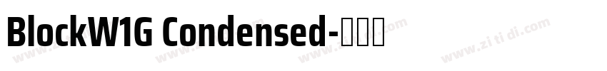 BlockW1G Condensed字体转换